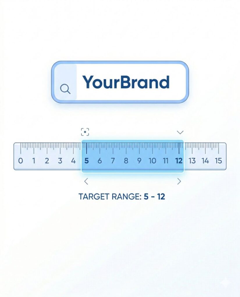 Infographic για τον κανόνα των 5-12 χαρακτήρων στα domains