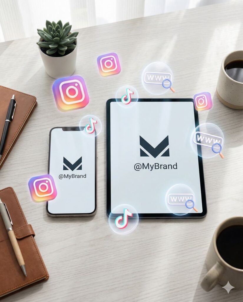 Συγχρονισμός ονόματος domain και social media handles