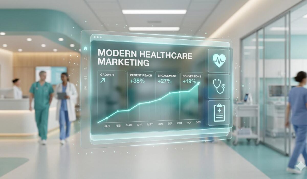 Ολοκληρωμένη στρατηγική Health Marketing για γιατρούς και κλινικές.