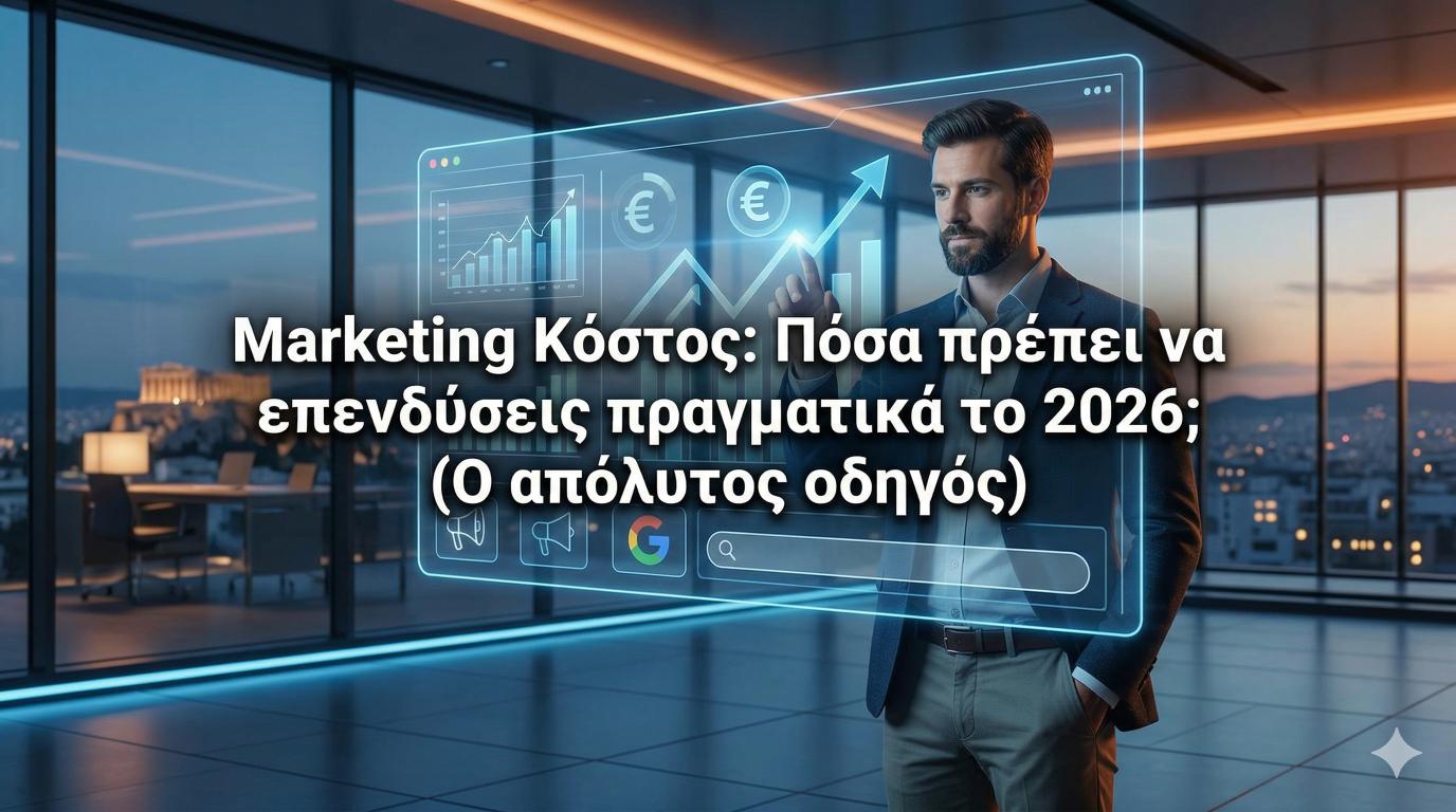 Οδηγός για το πραγματικό κόστος marketing στην Ελλάδα το 2026.